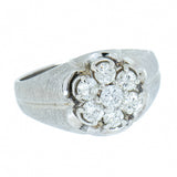 10K White Gold 0.75 CTW Men's 5 Diamond Ring