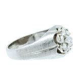10K White Gold 0.75 CTW Men's 5 Diamond Ring