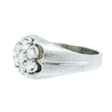 10K White Gold 0.75 CTW Men's 5 Diamond Ring