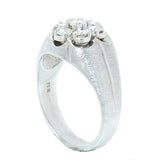 10K White Gold 0.75 CTW Men's 5 Diamond Ring