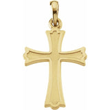 14K Cross Pendant 27x16 mm