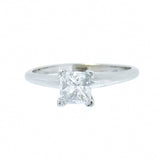 14K Gold 0.78 Carat Princess Diamond Engagement Ring