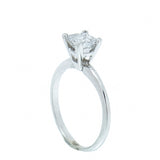 14K Gold 0.78 Carat Princess Diamond Engagement Ring
