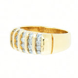 14K Gold .45 CTW Uni-Sex Diamond Cluster Ring