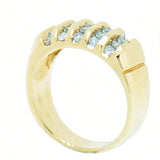 14K Gold .45 CTW Uni-Sex Diamond Cluster Ring