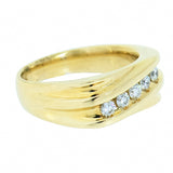 14K Yellow Gold 5 Diamond 0.55 ctw Ring