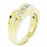 14K Yellow Gold 5 Diamond 0.55 ctw Ring