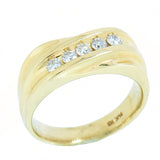 14K Yellow Gold 5 Diamond 0.55 ctw Ring
