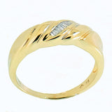 10K Gold 0.15 CTW 7 Diamond Men's Band