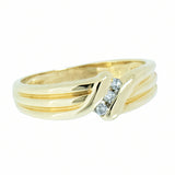 14K Gold 0.15 CTW 3 Diamond Men's Ring
