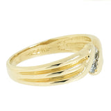 14K Gold 0.15 CTW 3 Diamond Men's Ring