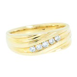 14K Yellow Gold 5 Diamond 0.30 CTW Ring