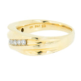 14K Yellow Gold 5 Diamond 0.30 CTW Ring