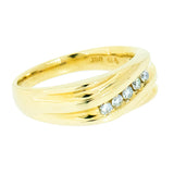 14K Yellow Gold 5 Diamond 0.30 CTW Ring