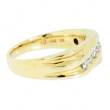 14K Yellow Gold 5 Diamond 0.30 CTW Ring