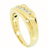 14K Yellow Gold 5 Diamond 0.30 CTW Ring