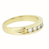 14K Yellow Gold 0.55 CTW 5 Diamond  Band