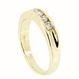 14K Yellow Gold 0.55 CTW 5 Diamond  Band