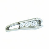 14K White Gold Ladies 1/3 ctw 3 Diamond Ring