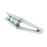 14K White Gold Ladies 1/3 ctw 3 Diamond Ring
