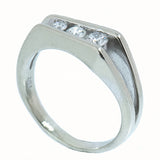 14K White Gold Ladies 1/3 ctw 3 Diamond Ring