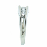 14K White Gold Ladies 1/3 ctw 3 Diamond Ring