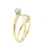 14K Gold 0.35 CTW Diamond Bridal Wedding Set