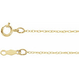 14K Gold Rope Chain 0.75mm