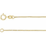 14K Box Chain 0.75mm
