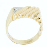10K Gold 0.05 CTW Men's Diamond Ring