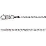 14K Diamond-Cut Rope Chain 1.6mm