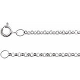 14K or Sterling Silver Rolo Chain 1.5mm