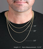 Sterling Silver Domed Omega Chain 6mm