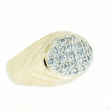 10K Gold 0.69 CTW Diamond Cluster Ring
