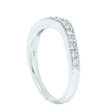 14K White Gold Ladies 0.20 CTW 13 Diamond Band