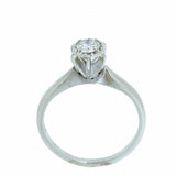 14K White Gold 0.20ct Full Cut Round Diamond Engagement Ring