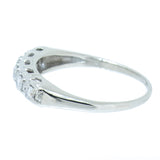 14K Gold Ladies 0.30 CTW 5 Diamond Estate Guard Band