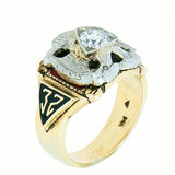 14K Gold 0.52 ct Men's Thirty-Second Degree Masonic Ring