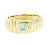 10K Gold Men's 0.23 Carat Natural Diamond Ring