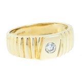 10K Gold Men's 0.23 Carat Natural Diamond Ring