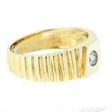 10K Gold Men's 0.23 Carat Natural Diamond Ring