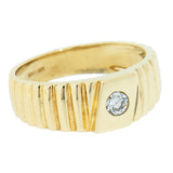 10K Gold Men's 0.23 Carat Natural Diamond Ring