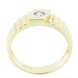 10K Gold Men's 0.23 Carat Natural Diamond Ring