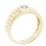 10K Gold Men's 0.23 Carat Natural Diamond Ring
