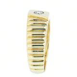 10K Gold Men's 0.23 Carat Natural Diamond Ring