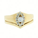 0.55 CTW Diamond Wedding Set in 14K Yellow  Gold