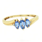 10K Ladies Tanzanite and Diamond Ring
