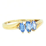 10K Ladies Tanzanite and Diamond Ring