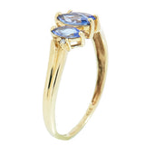 10K Ladies Tanzanite and Diamond Ring