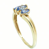 10K Ladies Tanzanite and Diamond Ring